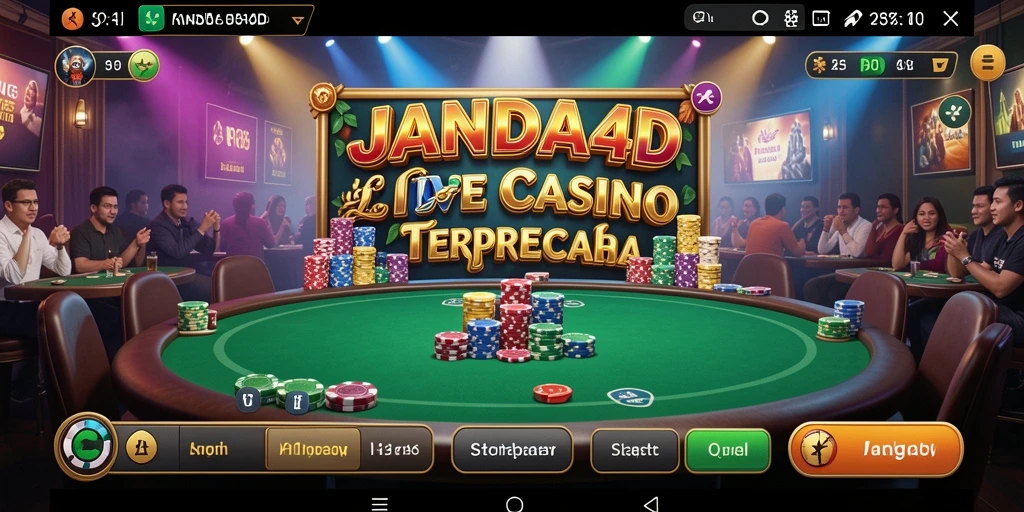 Tampilan gameplay Live Casino di JANDA4D yang mendebarkan.