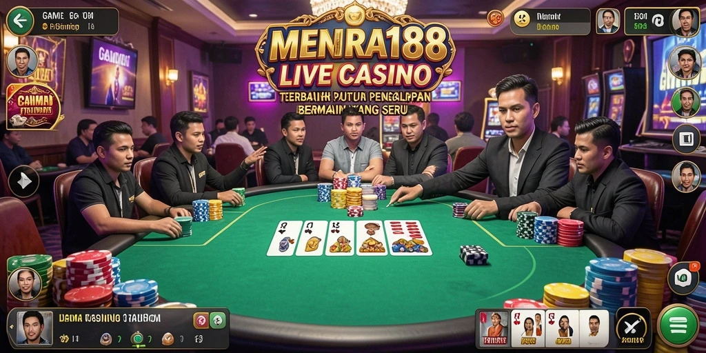 Screenshot MENARA188 menampilkan dealer langsung yang siap memberikan pengalaman bermain terbaik.