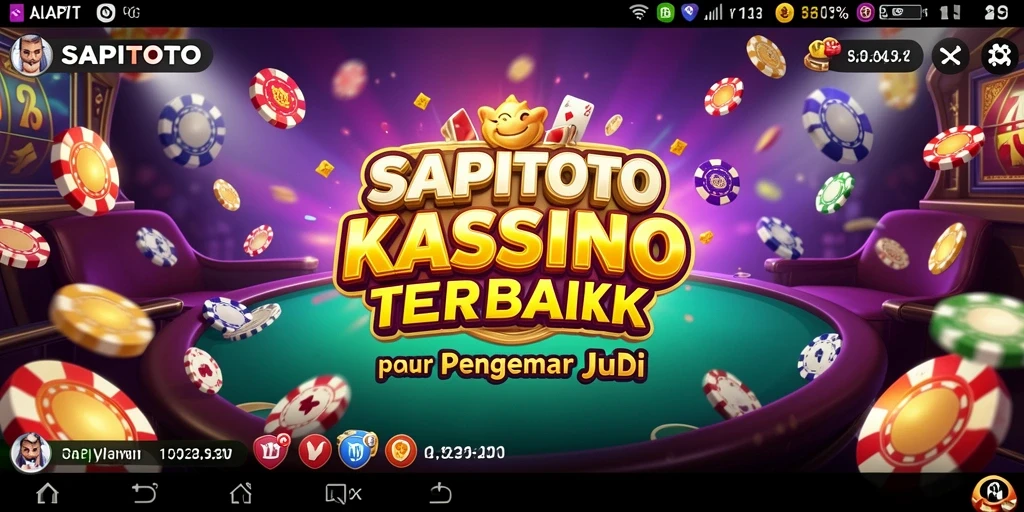 Screenshot utama SAPITOTO yang menunjukkan momen permainan kasino yang mengasyikkan.