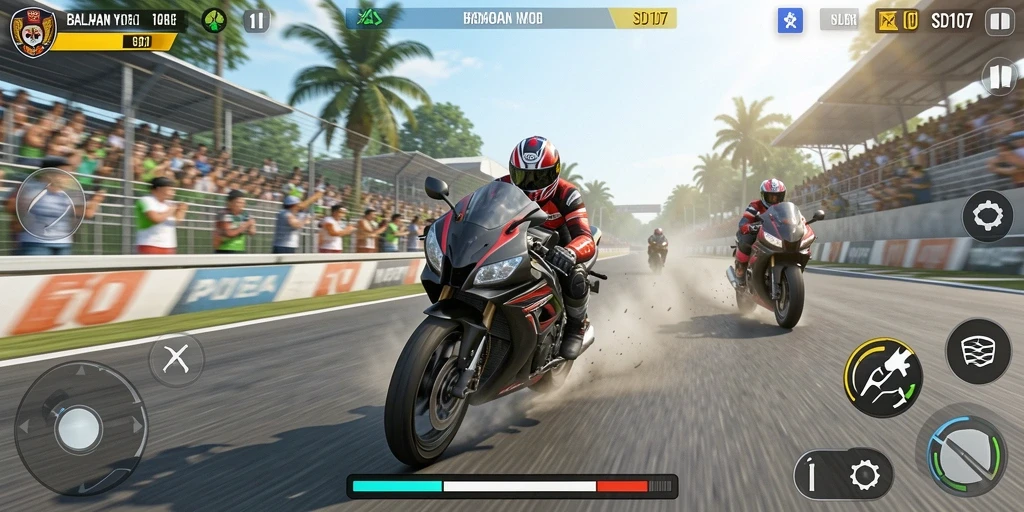 Tampilan gameplay SD107 yang seru dan menantang.