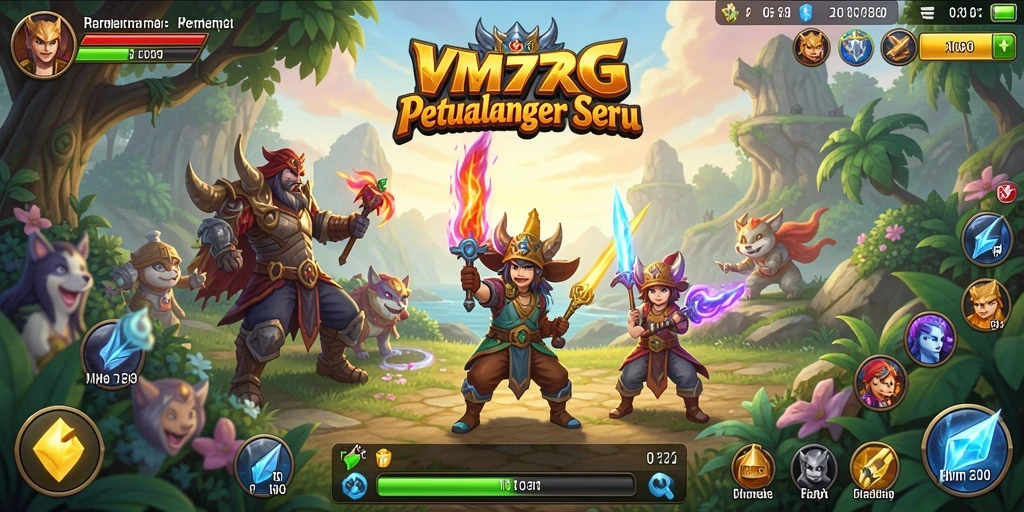 Tampilan gameplay seru dari VM777 dalam petualangan RPG yang mendebarkan.