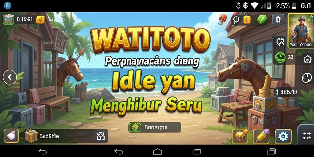 Gameplay WATITOTO yang seru dan santai dalam tampilan menarik.
